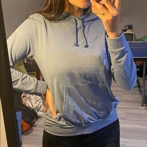 Grey-blue hoodie